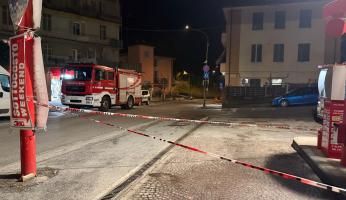 Mondov&igrave;: intervento dei vigili del fuoco e polizia municipale dal distributore in via Quadrone