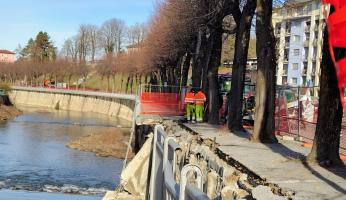 Cedimento del marciapiede lungo Cevetta: verifiche in corso