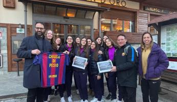 A Chiusa Pesio la squadra di volley del Barcellona
