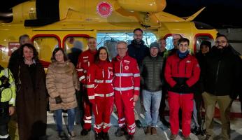 Test positivo: gli elicotteri potranno atterrare a Chiusa Pesio anche di notte 