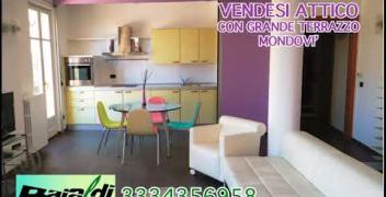 Attico con grande terrazzo in vendita a Mondovì