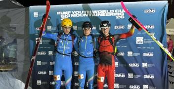 Blangero podio coppa mondo