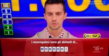 &ldquo;I monregalesi sono gli abitanti di&hellip;&rdquo;, domanda sulla nostra citt&agrave; su Canale 5 a &ldquo;Caduta Libera&rdquo;