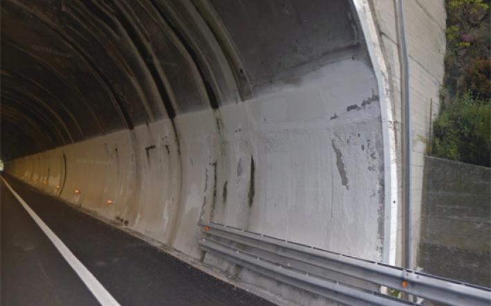 Autostrada A6 Torino- Savona: cade intonaco nella galleria Ricchini