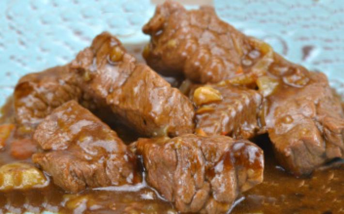 Spezzatino di vitello alla birra