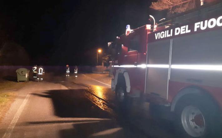 Garessio: incendio in un cassonetto dei rifiuti