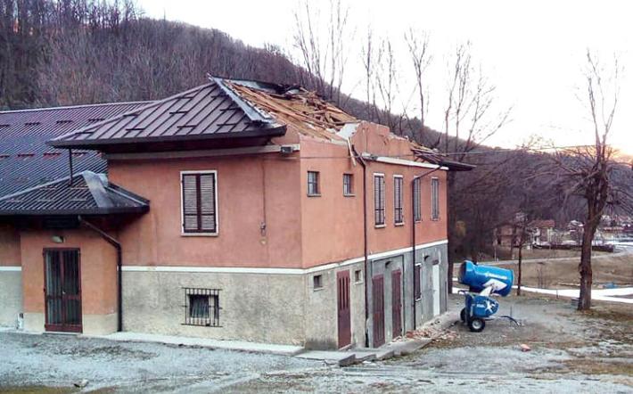 Casa scoperchiata Chiusa Pesio