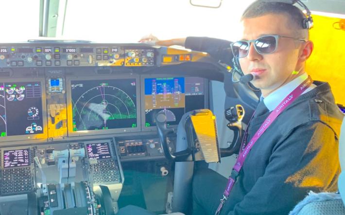 È di Briaglia uno dei piloti dell’aereo più grande al mondo