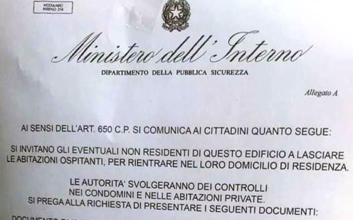 La preoccupazione dell’Unità di Crisi per un falso volantino del ministero dell’interno