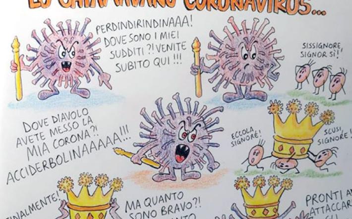 Anche il Monregalese partecipa a "Ridiculus" per spiegare il Coronavirus 
