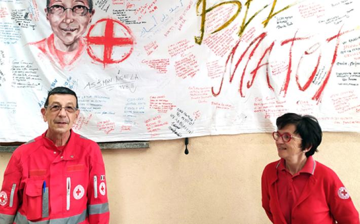 Mondovì: “Censino” Beccaria, in pensione dal 1° giugno - “Ciao, bel matot”, la festa per il dipendente della Croce Rossa di Mondovì
