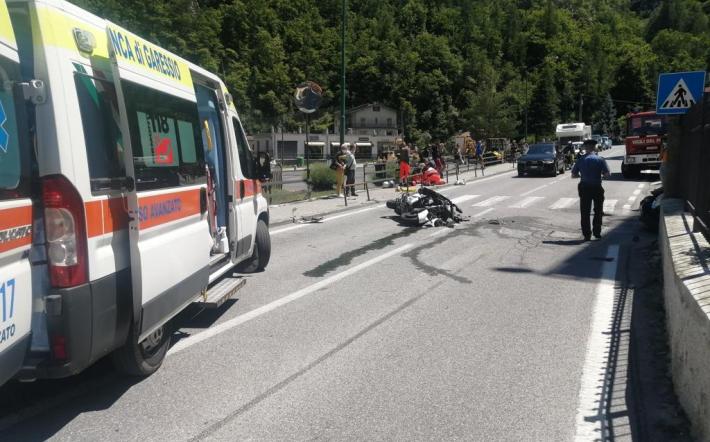 Scontro auto moto ad Ormea. Cresce ancora il numero degli incidenti sulla statale del Colle di Nava