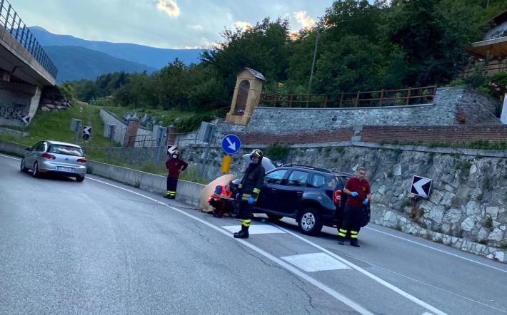 Incidente d’auto a Ormea: conducente all’ospedale