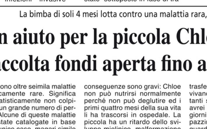 Mondovì: le mascherine della Lpm Bam Mondovì per aiutare la piccola Chloe