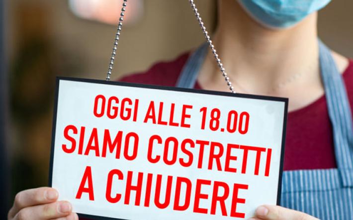 Confesercenti: «Il nuovo Dpcm è una condanna a morte per i locali pubblici”» Questa sera (lunedì) la protesta delle luci accese