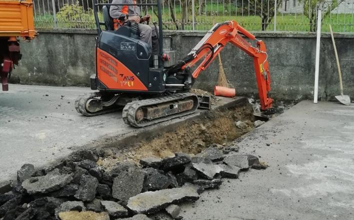 Niella: si completano i lavori di canalizzazione in via XX Settembre