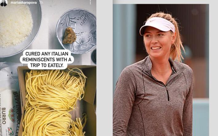 Dopo Belen Rodriguez anche Maria Sharapova apprezza le delizie gastronomiche di Langa