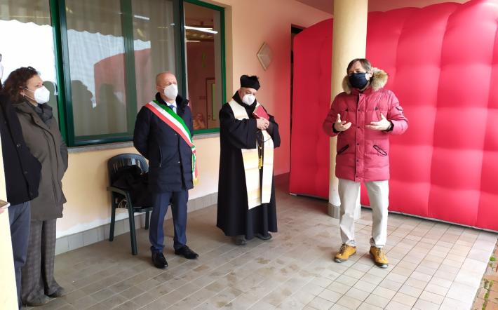Inaugurata la stanza degli abbracci alla giubergia di Margarita 