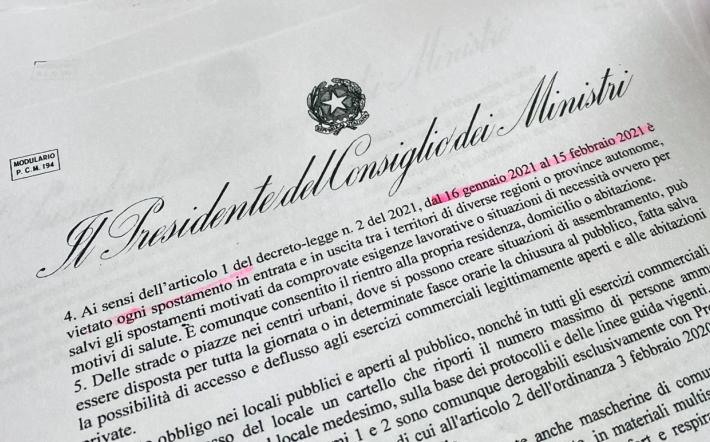 Firmato il nuovo Dpcm fino al 15 febbraio: bar, ristoranti, palestre, sci, scuole... Ecco che cosa prevede
