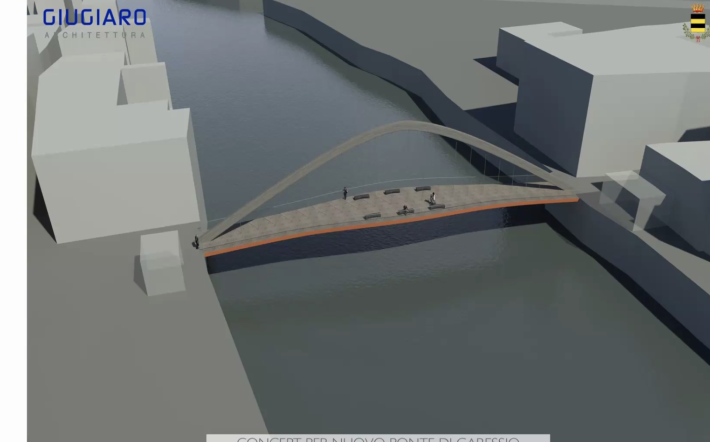 Giugiaro presenta il nuovo ponte sul Tanaro: «Onorato di essere stato incaricato dai miei concittadini»