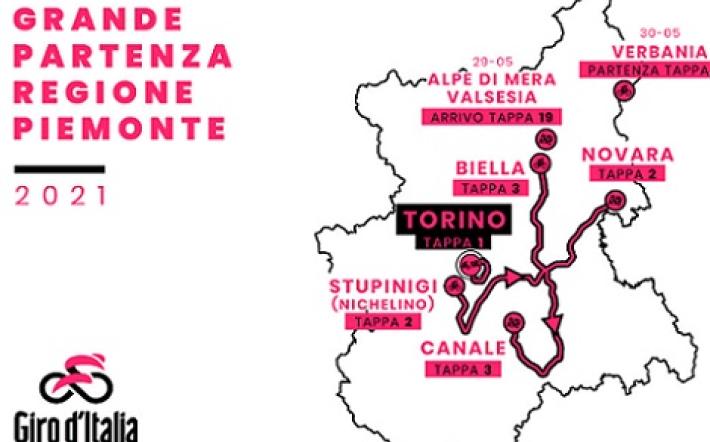 Il 104° Giro d'Italia partirà  dal Piemonte, ma non passerà dal Monregalese