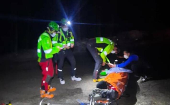 Escursionista in difficoltà  sulla Bisalta aiutato dal Soccorso Alpino Speleologoco Piemontese 