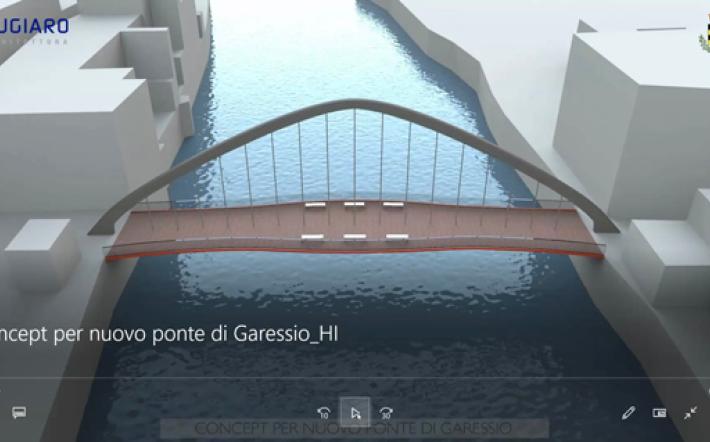 Garessio, gli studenti delle Medie hanno deciso: grigio e rosso per il nuovo ponte disegnata da Giugiaro