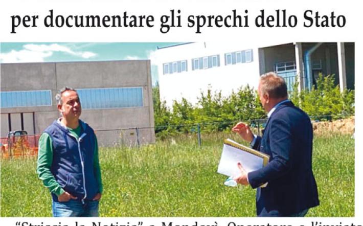 "Striscia la Notizia” a Mondovì per documentare gli sprechi dello Stato