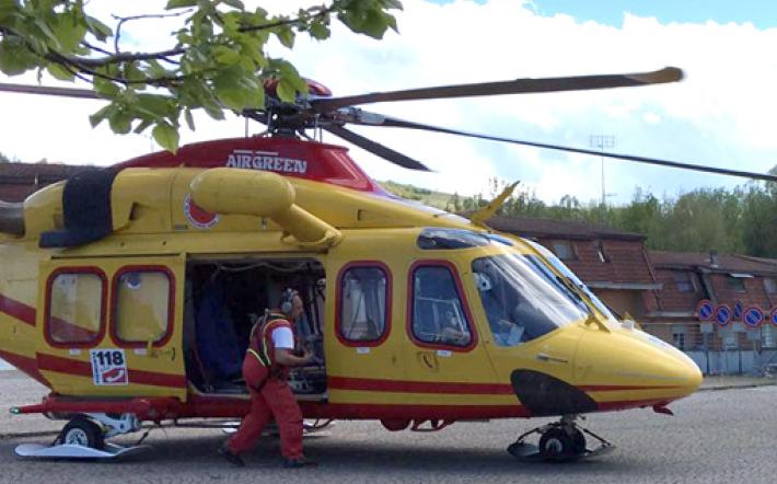 Incidente su lavoro a Niella Tanaro: grave giovane di 22 anni