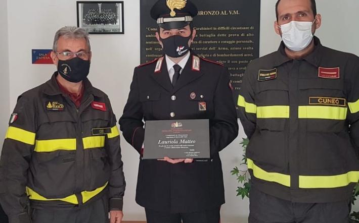 Garessio: “grazie" dai vigili del fuoco al comandante Lauriola
