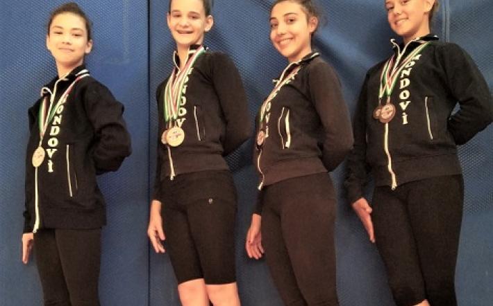 Ginnastica Aics: cinque podi per Mondovì agli Italiani di Verona