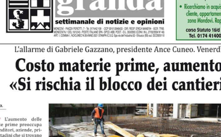 Costo materie prime, aumento incontrollato: «Si rischia il blocco dei cantieri». L’allarme di Gabriele Gazzano, presidente Ance 