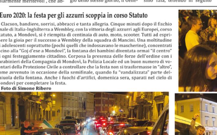 La Festa per gli Europei a Mondovì: sull'edizione di questa settimana le immagini di domenica sera