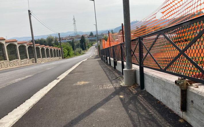 Mondovì: conclusi i lavori per il marciapiede di Sant'Anna. Opera attesa da decenni