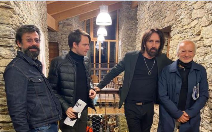 I Marlene Kuntz con il sindaco di Piozzo Antonio Acconciaioco