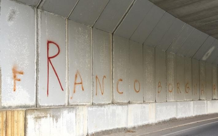 Pamparato: scritta offensiva contro il sindaco Borgna