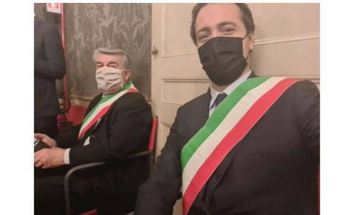 I sindaci di Dogliani e Carrù a Torino per ricordare Einaudi alla presenza del Presidente Mattarella