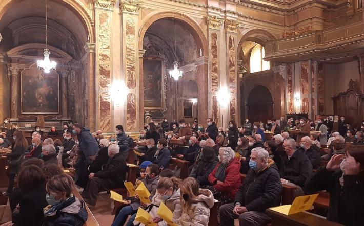 Ceva ha celebrato la "Giornata del Ringraziamento" di Coldiretti Cuneo. La benedizione impartita dal vescovo Egidio Miragoli