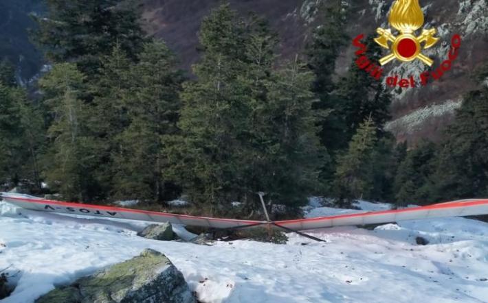 E' morto il pilota del deltaplano precipitato in località Malanotte di Frabosa Soprana