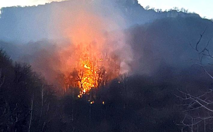 Incendio a Fontane: squadre di vigili del fuoco impegnate di notte