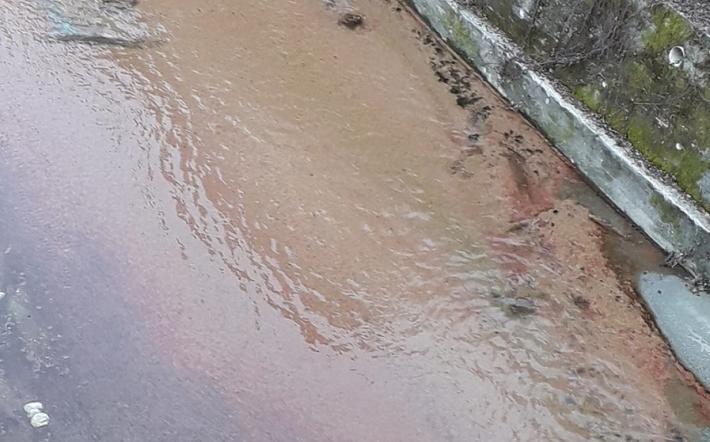 Torre: chiazze rosse nel torrente Corsaglia