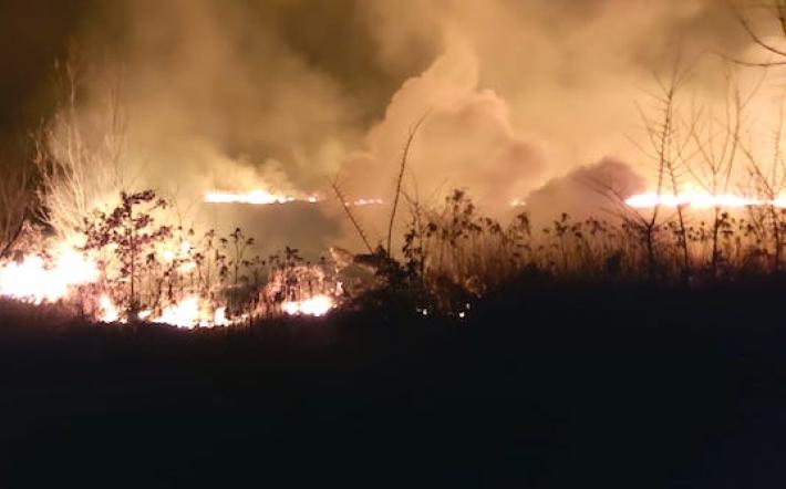 Bene Vagienna: forte vento e  fiamme in frazione Buretto