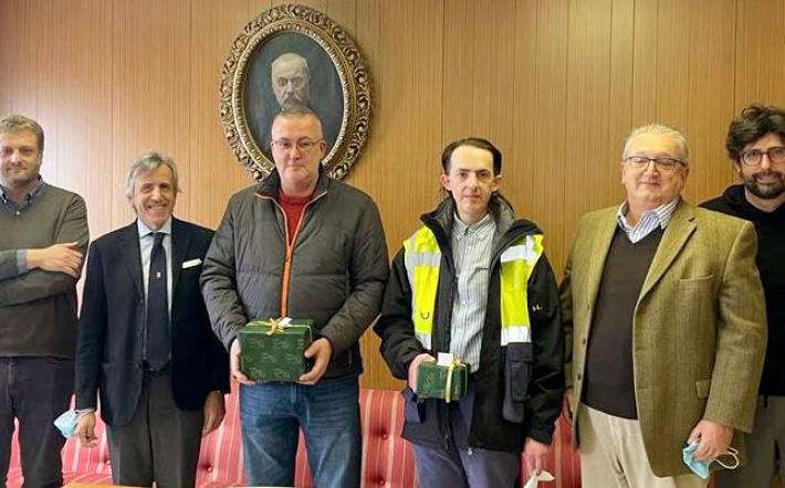 Silvateam: premiati i due dipendenti che hanno raggiunto i 25 anni di anzianità