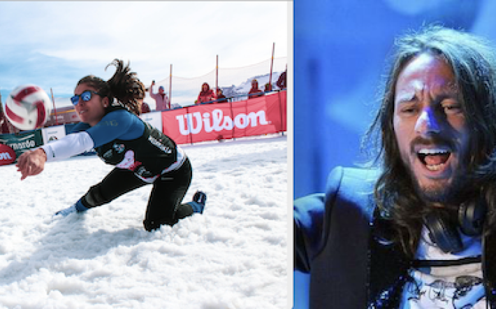 A Prato Nevoso il primo scudetto di Snow Volley, sabato sera si balla con Bob Sinclair
