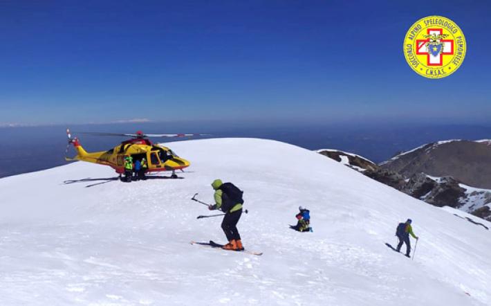 Roccaforte Mondovì: soccorso alpinista alla Cima Serpentera Nord