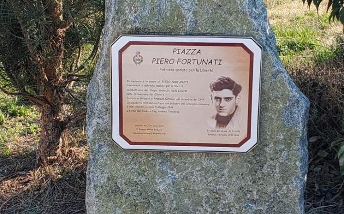 Una nuova targa per il partigiano Pietro Fortunati a Magliano