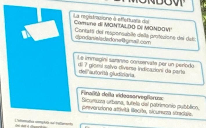 Telecamere intelligenti a sorveglianza di Montaldo Mondovì
