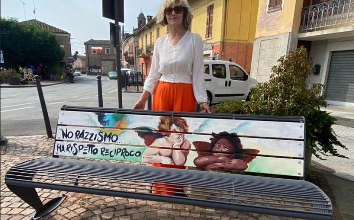 A Piozzo una panchina contro il razzismo e una a difesa dell’ambiente