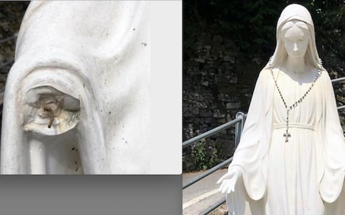 Miroglio, Frabosa Sottana: mano mozzata, riparati i danni alla statua dell’Immacolata 