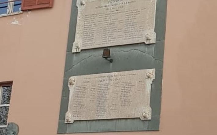 Vicoforte, si rimonta il monumento ai caduti